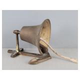 Vintage Brass Bell And Anchor Door Bell