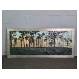 Framed Textured Acrylic On Canvas