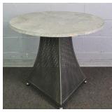 36" Round Synthetic Stone Top Table