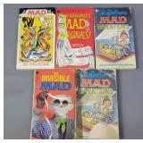 5x Bid Vintage Mad Magazine Books