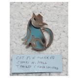 Signed James H. Hall Yankee Silver Smiths Cat