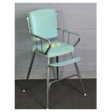 Vintage Metal Frame High Chair