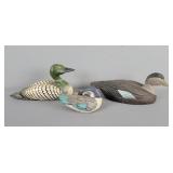 3x Bid Wooden Duck Decoys