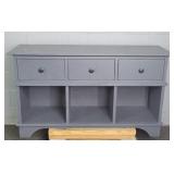 Painted Finish Wood Console W/ Storage