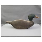 Hand Carved And Painted Wooden Mallard Decoy