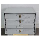 4 Drawer Metal Mutli Slot Hdwe Storage Cabinet