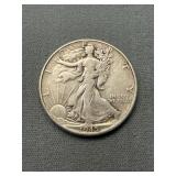 1945 Walking Liberty Silver Half Dollar
