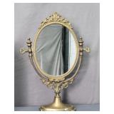 Vintage Brass Vanity Mirror