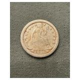 1853 Liberty Seated Silver Dime