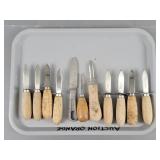 11x Bid Stainless Shellfish Shucking Tools