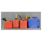 8x The Bid Asso. 5 Gal, 2 Gal, 2-1/2 Gal Fuel Cans