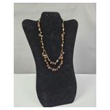 14k Gold & Gem Stone Necklace Marked 585
