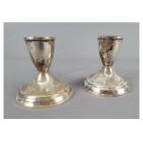 Duckin Creation Weighted Sterling Candle Holders