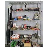 Large Lot Of Garage Items - Rack Not Included