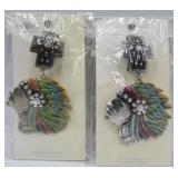 2 X Bid New Indian Chief Pendant ,scarf Or