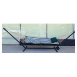 Brookstone Outdoor Patio Hammock In Stand