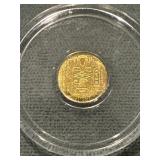 King Tut 1/200 Ozt .999 Gold Fractional Round