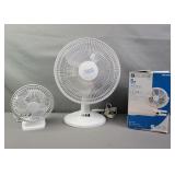 3x Bid Utilitech & More Desk Fan/ Clip Fan