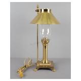 Vintage Solid Brass Table Lamp- Powers Up