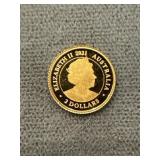 2021 Australia - $2 - Gold Proof Coin 1/2g .999