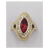 Turkish Style Sparkling Ring Sz 8.25