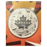 2017 Canada $3 Silver Proof .9999 Fine 1/4 Ozt