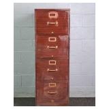 Metal 4 Drawer File Cabinet