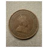 Rare 1907 H Canada Large Cent - Key Date