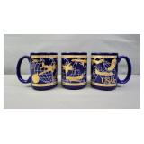 3x Bid Allegheny Airlines Coffee Mugs