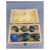 Woodworking Router Bits In Wooden Storage Box