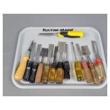 130 Pc Lot Stanley Woodworking Chisels