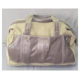 Tommy Bahama Canvas Leather Trimmed Weekender Bag