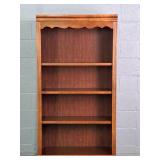 Cherry Finish Mfg Wood Bookshelf Made In Usa