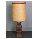 Mid Century Heavy Chalk Table Lamp
