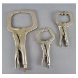 3x The Bid Adjustable C- Clamp Pliers