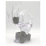 Bracelet And Ring Set Clamper Cuff Ring Is
