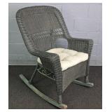 Very Sturdy Metal Frame Synthetic Wicker Rocker