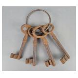 Vintage Style Jailer Skeleton Keys