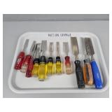 11 Pc Lot Fuller & More Chisels