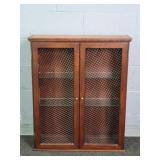 Wall Hung Lighted Display W/ Glass Shelves