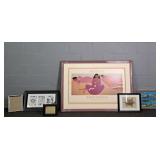 Lot Of 6 Assorted Art & Frames