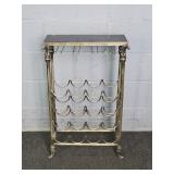 Decorative Metal 16 Bottle Wine Rack