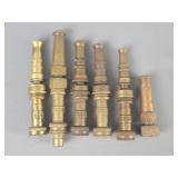 6x Bid Brass Hose Nozzles