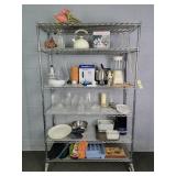 Kitchen Items Lot - Rack Not Included
