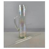 Tall Glass Pitcher & Stirrers