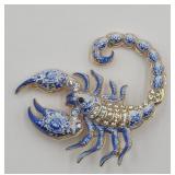 Blue White Enameled Porcelain Look Zodiac