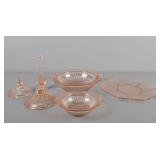 Lot Of Pink Depression Glass