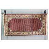 Vintage Handmade Fringed Accent Rug