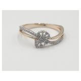 Petite Cluster Cz Ring Sz 9