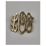 14k Yellow Gold Brooch Pin 7.4g  * Note Their